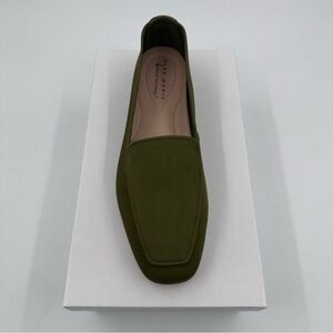 Alex Marie Olive Green Slip-On Loafers